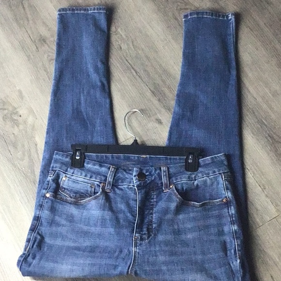 🧵Seven7 Tummy Less High Rise Skinny Woman’s Size 12 Denim Jeans - Picture 3 of 5